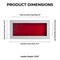 Classic White Wood Shadown Box Frame with Acrylic Front - Red Suede Backing, 30 Sizes
